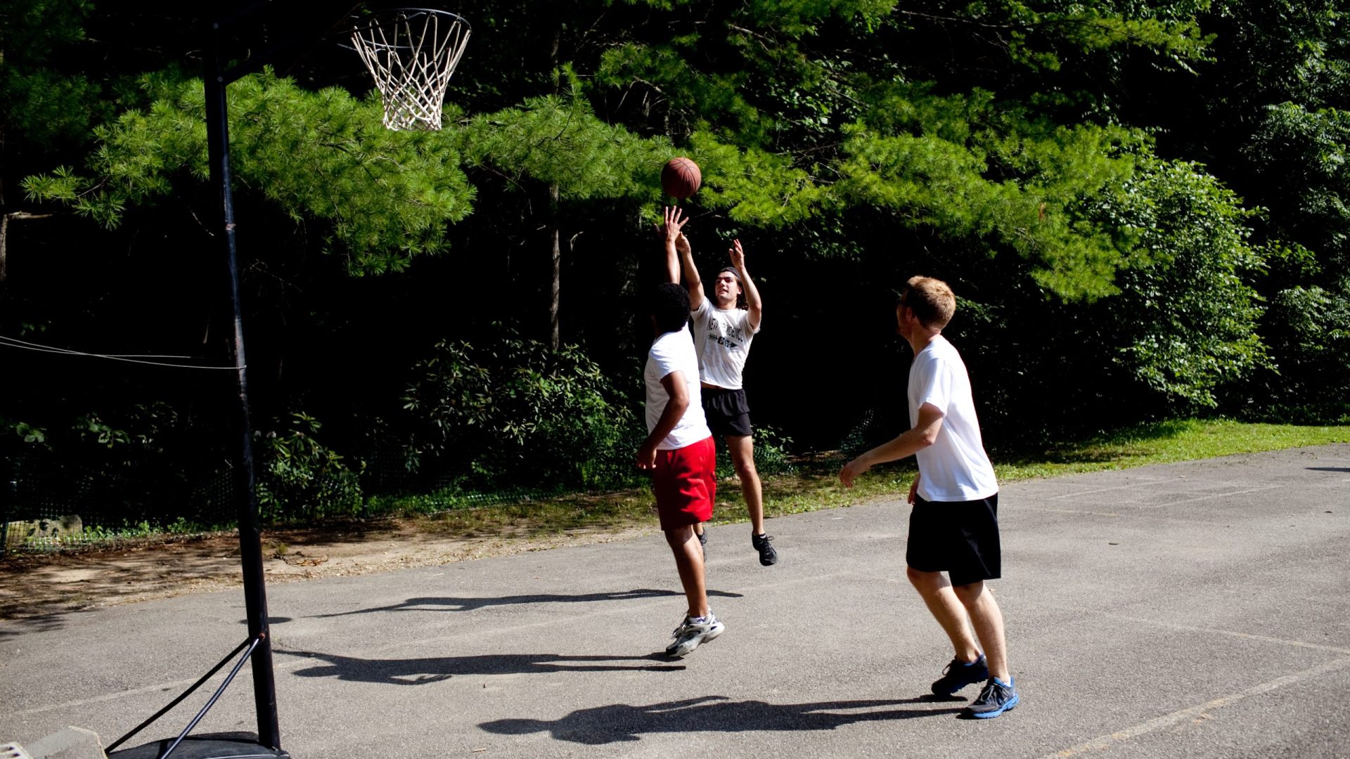 Shooting hoops at BMC